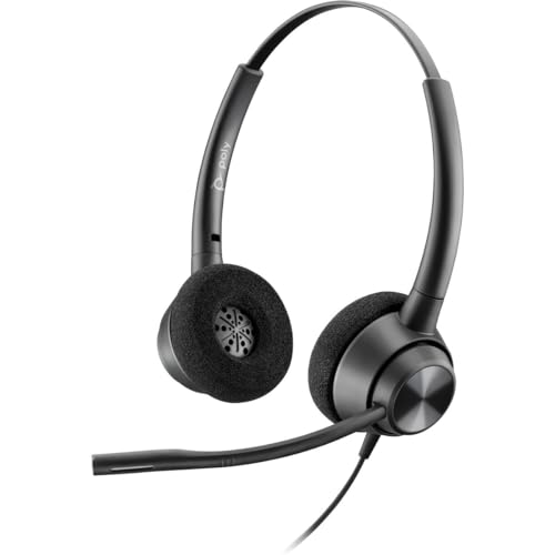 Poly EncorePro 320 Stereo Headset - QD - Black
