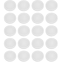 Glass Table Top Anti Slip Bumpers 20PCS Non-Adhesive Silicone Pads for Glass Table Stopper 0.79 inch Diameter