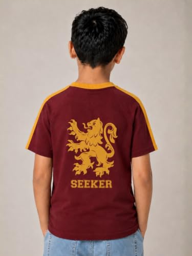 Image of Nap Chief Kids Official Harry Potter Printed Cotton T-Shirt | Casual Wear Tee for Boys & Girls