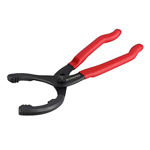 WORKPRO 12" Adjustable Oil Filter Pliers, Wrench Adjustable Oil Filter Removal Tool, Ideal For Engine Filters, Conduit, & Fittings, W114083A by WORKPRO - Used condition - US$13.91