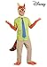 Disney Zootopia Nick Wilde Costume for Men - Includes Shirt, Tie, Headpiece, Tail, Gloves & Shoe Covers, Fox Halloween Outfit Medium