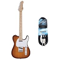 G&L Guitars ASAT electric guitar from the Classic Tribute series with tobacco sunburst finish Screwed maple neck for a stable connection between neck and body G&L MFD single coil pickups developed by Leo Fender for a powerful, clear sound Marsh-ash b...