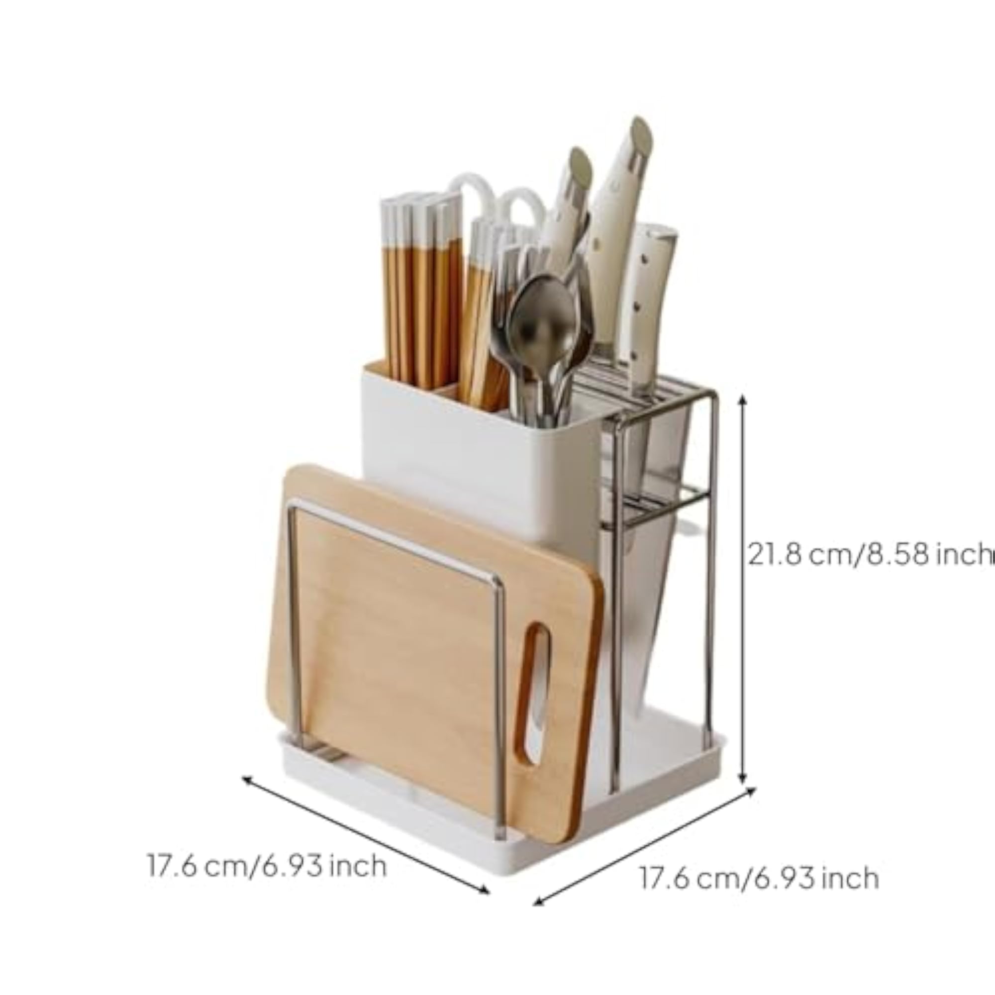 Stainless Steel Kitchen Countertop Organizer, Multifunctional Rack