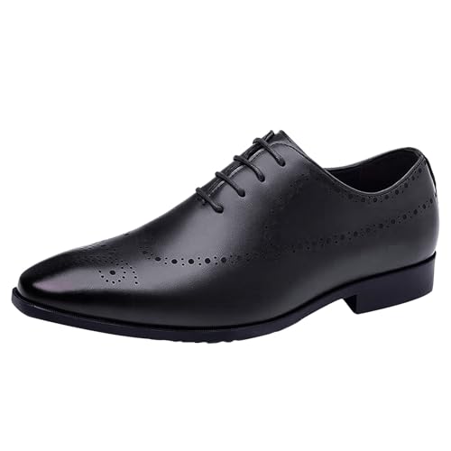 Calzado de negocios formal estilo Oxford negro para eventos y oficina