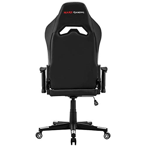 Mars-Gaming-MGC3BW-Silla-Gaming-Ergonomica-Cojin-Lumbar-y-Cervical-Blanco