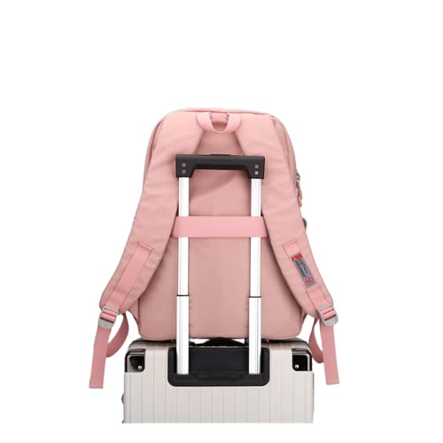 Mochila Impermeável Feminina Escolar Fashion,Mochilas Para Notebook, Ornamento Panda de cortesia Pre