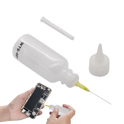 Botella De Compresión De Aguja De Precisión | Contenedor De Gotero Líquido Con Sello Apretado | Herramienta De Aplicador De Punta Fina Recargable Para Aceite, Pegamento, Pintura, Plumones, Arte