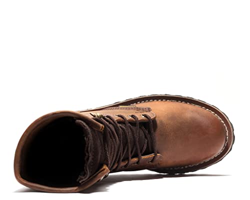 Bonanza Boots Sierra Logger 9" Work Boots for Men - Premium Leather Steel Toe Boots with Slip and Oil Resistant Rubber Outsole4