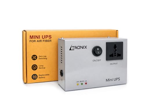 Image of Mini UPS for Jio AirFibre, Airtel AirFiber Plus and WiFi Routers, Massive 13,200mAH Battery, Up to 4.5 Hours Backup, Zero Lag Switching, 1 Year Warranty, Made in India (Cool Grey)