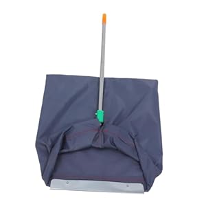 Upright Dustpan with Handle and Large Capacity Bag for Garden Waste Reusable Outdoor Trash Collector for Wet Dry Leaves Grass Clippings and Debris