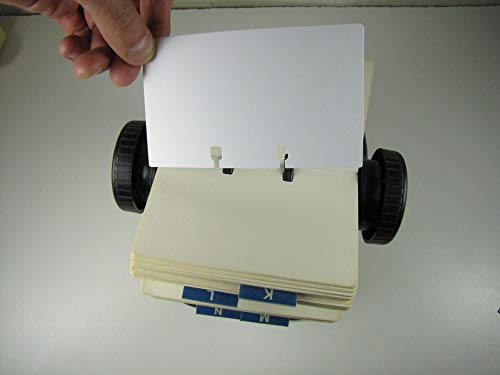 3X5 Rotary File Refill Cards 100 Fits All Major Brand Holders (White) #TOP7
