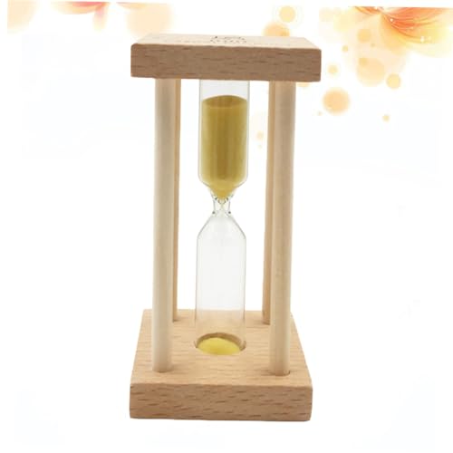 WEKADRIN 5 Temporizador De Arena Temporizadores Despertador Arena para Decoración De Reloj De Arena Reloj De Arena Reloj De Arena Cronógrafo Ligero Luces Temporizador Visual Yellow