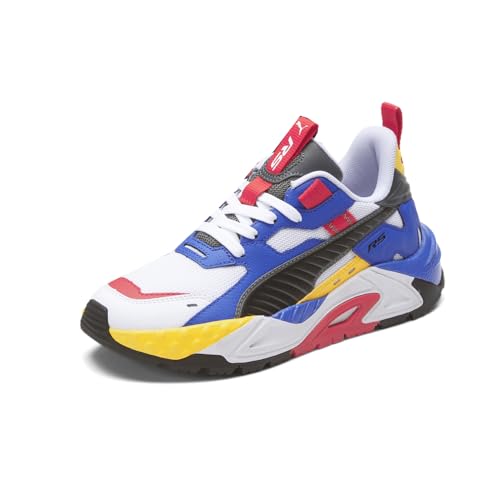 PUMA Kids Girls Rs-Trck Primary Lace Up Sneakers Shoes Casual - Blue, Red, White, Yellow2