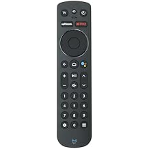 بديل جهاز التحكم عن بعد SatelliteSale لجهاز Notus M2 متوافق مع أجهزة Optimum Stream - يتم تنشيطه صوتيًا، بلوتوث - أسود غير لامع ABS بلاستيكي RC مع بطاريات متضمنة