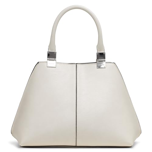 Image of Calvin Klein Women's Granite Geometric Satchel - 2 in 1, Vegan Leather, 2 Pockets