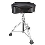 ROWELL Drum Throne Universal Upgraded,Padded Drum Seat Portable Height Adjustable Drumming Stools wi