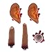 Generic 5 Pcs Globes Oculaires Halloween Sanglant Faux Doigts Latex Faux Oreilles Horreur Effrayant Prank Jouets Corps Brisé Pièces Halloween Décorations Accessoires