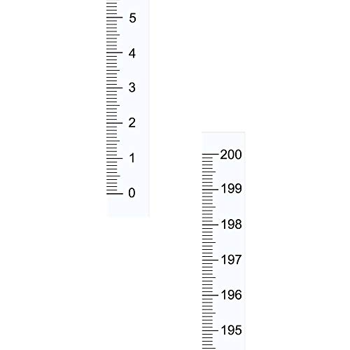 Cinta métrica con respaldo adhesivo transparente vertical regla de medición 200cm para encimera