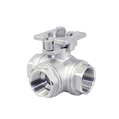 Vanne à bille à filetage interne en acier inoxydable SS304 durable à plateforme haute 1.2" - 4