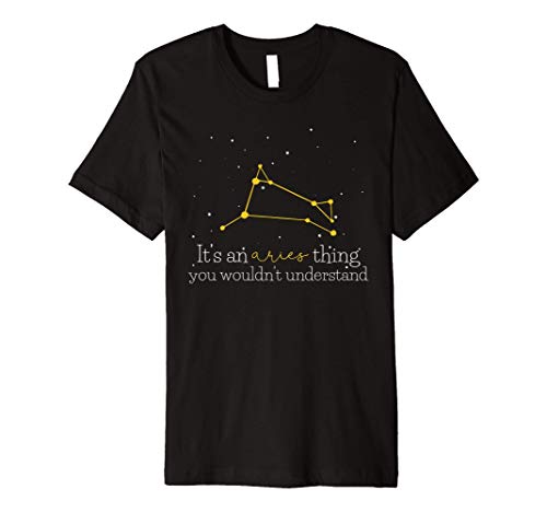 Funny Horoscope Aries Astrology Zodiac Sign Premium T-Shirt