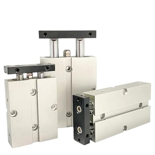 Vérin pneumatique double tige compact TN25x75 à haute précision - 2