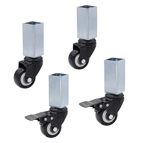 Roulettes pivotantes universelles avec frein pour stopper les meubles - 2