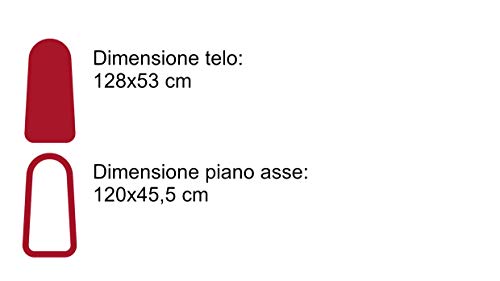 Lelit PA701 rivestimento per asse da stiro Imbottitura per copriasse da stiro Cotone, Poliestere Rosso, Bianco - 5