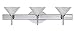 Besa Lighting 3SW-117652-LED-CR Kona - 22.5" 15W 3 LED Bath Vanity, Choose Finish: CR: Chrome, Choose Lamping Option: LED 5 Watt 120V