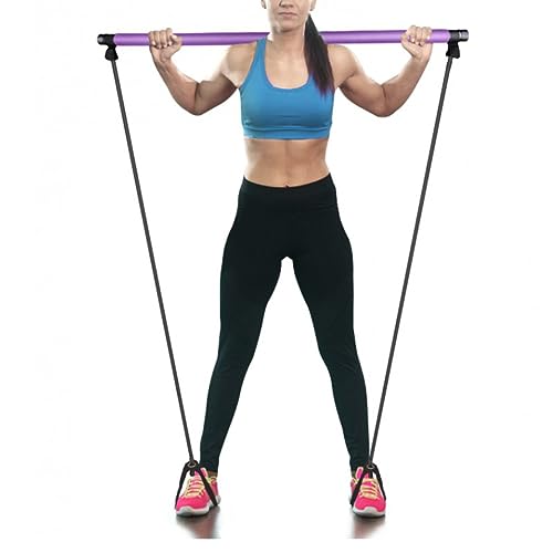 Yardwe Yoga Training Rod for Fitness Multifunctional Muscle Puller for Men Women Durable Resistance Bar for Home Workouts Body Sculpting