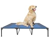 suddus Elevated Dogs Bed Waterproof Outdoor, Portable Raised Dog Bed, Dog Beds Off The Floor, Dogs Bed Easy Clean Indoor or Outdoor Use, X-Large, Blue