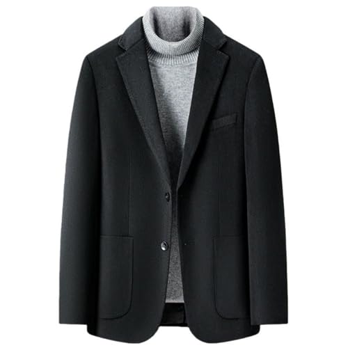 Blazer d'affaires pour homme veste hiver laine cachemire plaid à revers