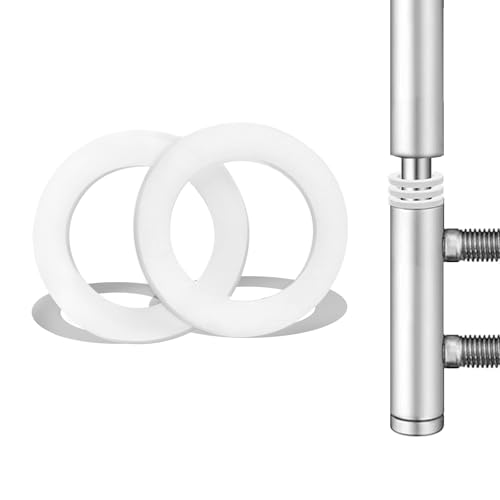 52 Pcs Rondelles Pour Gonds de Porte Cache Paumelles Entretoise Plastique 10,2 mm X 15 mm Bague Paumelle Rondelle Nylon Plate Gond pour Portail Exterieur Cache...