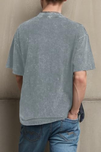 Image of EMMIOL Mens Y2k Baggy Shirts Graphic Tees Oversized Crew Neck Short Sleeve Streetwear Tshirts Summer Tops 2026