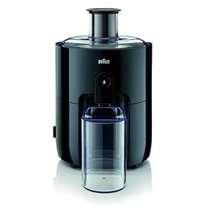 Braun PurEase Sapcentrifuge SJ 3100 BK, 500W-blender met Compact Ontwerp, ColdXtract Technologie, 1,25 L Tank, 750 ml Pulp filter, Zwart