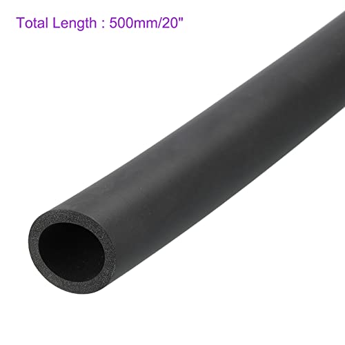 DMiotech 28mm ID x 5mm Dickes 20 Schwarze Moosgummi Ummantelung Geschlossen Zellige Schaum Stoff Rohre Anti-Rutsch für Werkzeuge Griffstütze