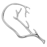 Garneck Pendientes de Clip Diseño de Ramitas para Mujer Joyas de Cosplay sin Perforación Núcleo de Hueso Uso Diario y Fiestas Plata