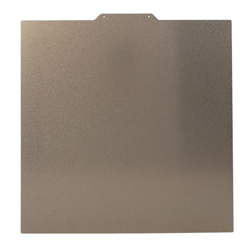 Double Sided Textured PEI Sheet 330mm x 330mm, Flexible Build Plate for Neptune 3 Plus 3D Printer, Dual Texture Print Bed with E