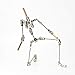HNK DIY Professional Studio Stop-Motion Armature Kit Stainless Steel Cinematic Animation Puppet with Tie-Down System, Not-Ready Articulated Humanoid Skeleton for Stop-Motion Project (28 cm)