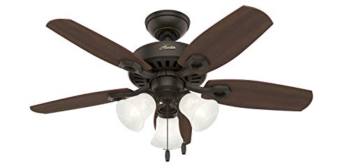 Image of Hunter Builder, Indoor, Ceiling Fan, with LED Lights, 42 inch, New Bronze