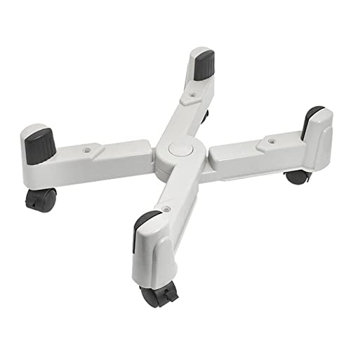 Soporte para CPU de escritorio móvil con ruedas, ajustable, para torres PC hasta 9 pulgadas de ancho miniatura 1