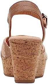 Clarks Women's Elleri Plum Wedge Sandal Praline 10 | Image 5