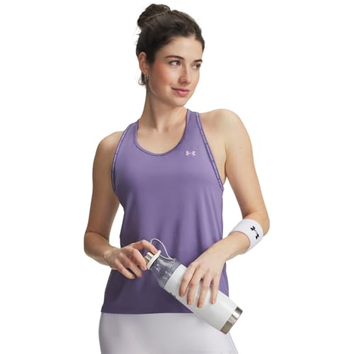 Under Armour Women's Tech Knockout Tank Top, (520) Purple Luxe / / Purple Crest, Large