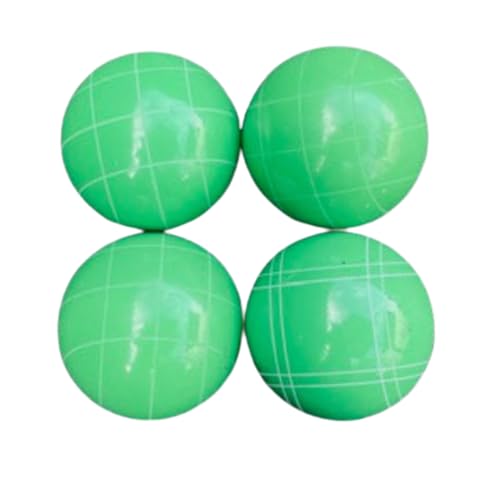 BuyBocceBalls Listing - Made in USA, Premium Quality Official Tournament 4 Ball Bocce Set, Regulation Size and Weight, 920 Grams (2 lbs. 1 oz.) - Light Green 107mm