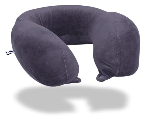 Travesseiro de pescoço para viagem Nasa Voyage Premium Ergonômico Cinza Nap