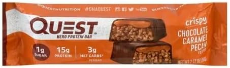 Quest Nutrition Hero Protein Bar, Chocolate Caramel Pecan, 10 Count