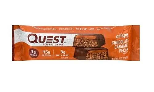 Quest Nutrition Hero Protein Bar, Chocolate Caramel Pecan, 10 Count Quest Nutrition Hero Protein Bar, Chocolate Caramel Pecan, 10 Count