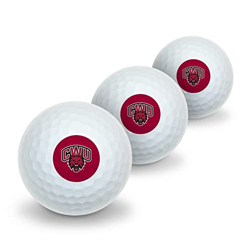 Central Washington University Primary Logo Novelty Golf Balls 3 Pack