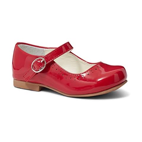 Girls Shoes Smart Shoes Mary Jane Shoes Toddler Baby Spanish Rollybaby Abbey (12 UK Child, Red) Cover