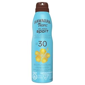 Hawaiian Tropic Island Sport Spray Sunscreen SPF 30, 170g | Hawaiian Tropic Sunscreen SPF 30, Sunscreen, Spray On Sunscreen, Body Sunscreen Spray, 170g