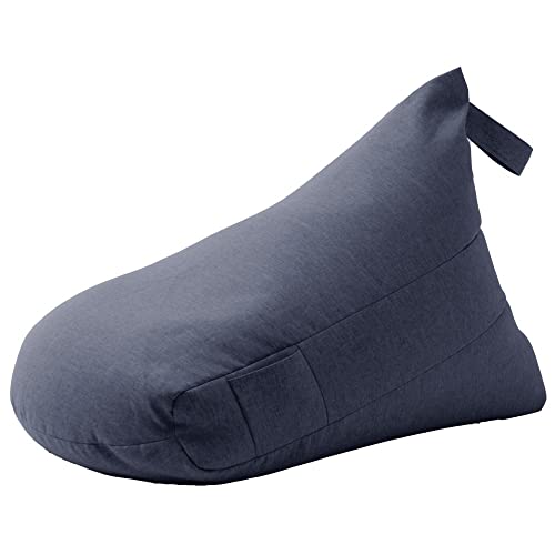 セルタン ビーズクッション 三角クッション M デニム調インディゴブルー 日本製 A1038a-626DBL